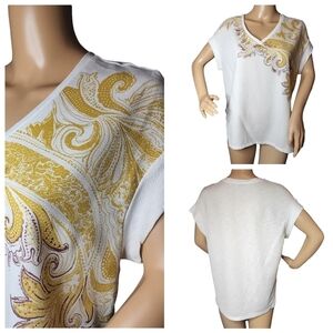 Zara stretch lightweight flowy blouse